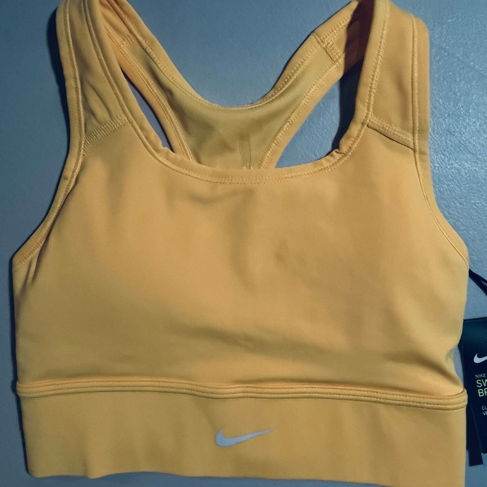 Nike Yellow Racerback Sports Bra